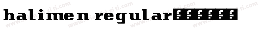 halimen regular字体转换